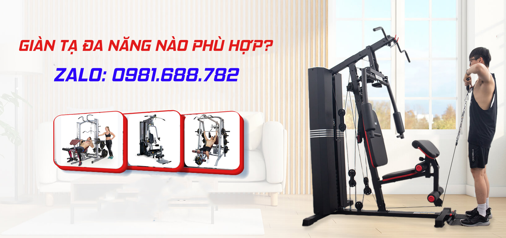 Thu mua giàn tạ đa năng cũ